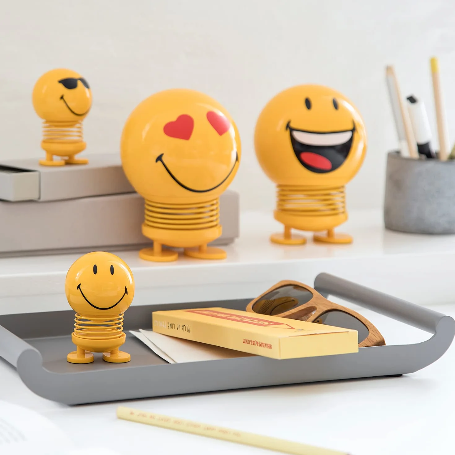 Hoptimist Smiley Hoptimist 4,5 x 5,6 x 6,6 cm S Yellow
