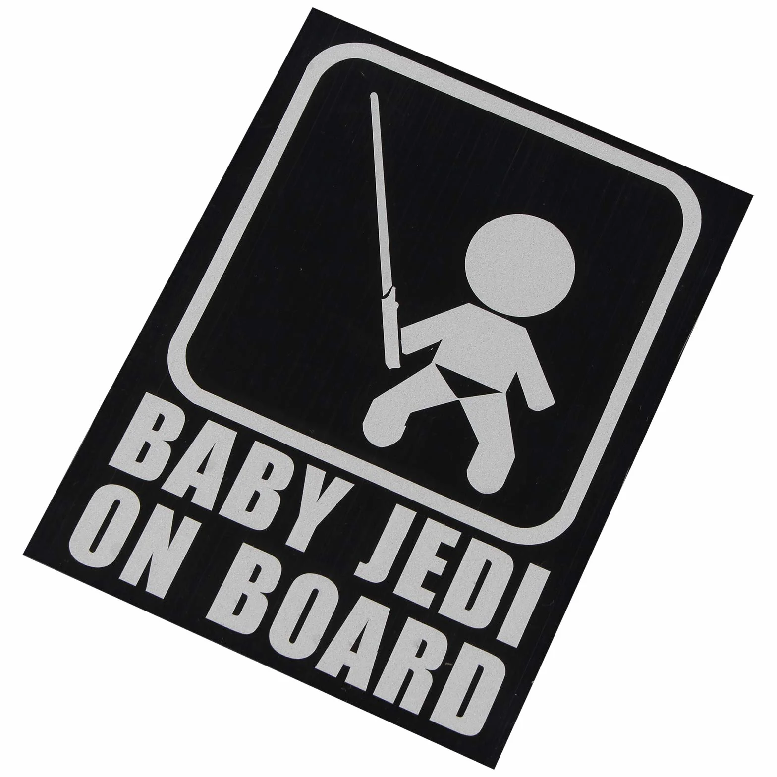 2 szt. Baby on Board Naklejka samochodowa Starcraft Nowy Jedi Wzór Naklejka Znak bezpieczeństwa Słodkie Odblaskowe Ostrzeżenie Naklejka samochodowa Tylna Okno Winylowa Naklejka dla nowego rodzica i dziecka