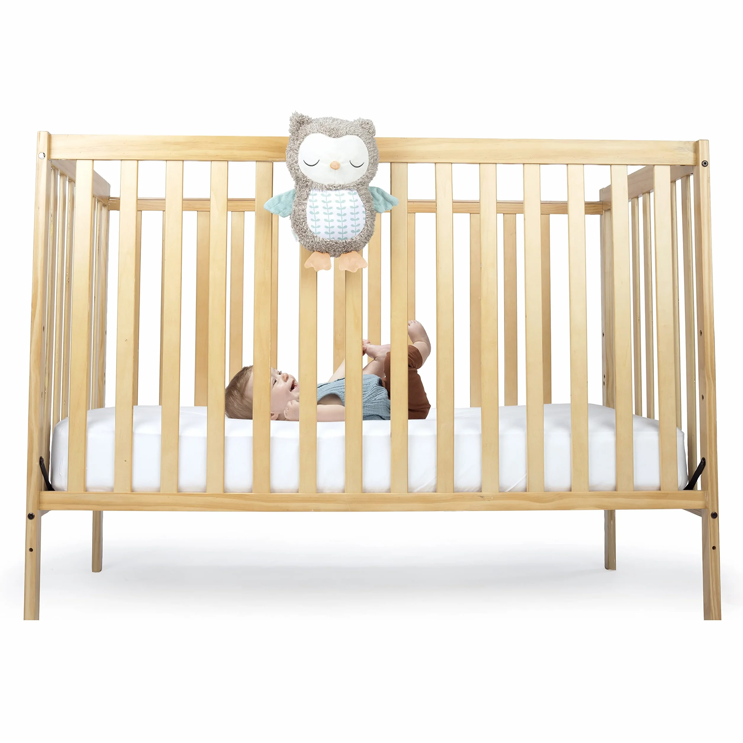 Ingenuity, pluszowa sowa Nally the Owl z zabawnymi dźwiękami i muzyką Bluethooth, od 0 do 36 miesięcy, unisex