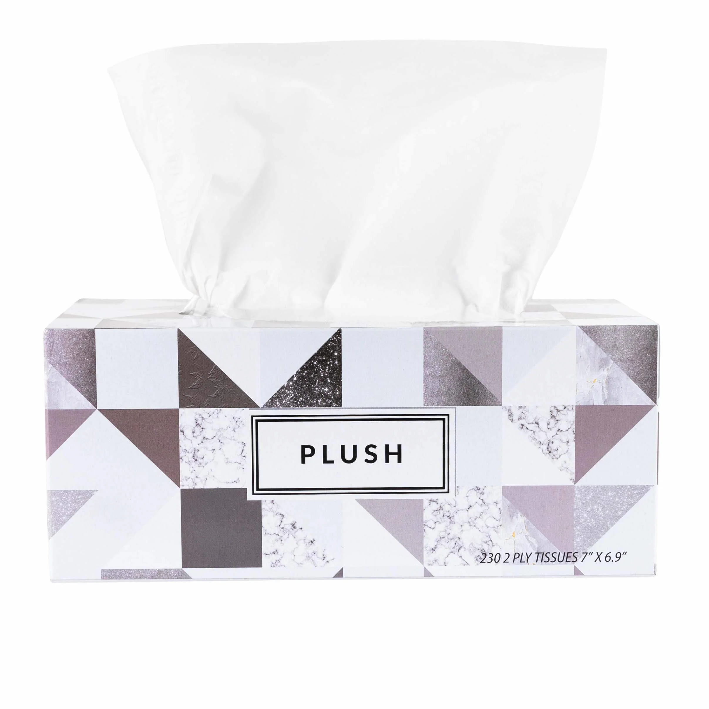 Pluszowe chusteczki do twarzy 130 w pudełku o wymiarach 17,8 x 17,5 cm 2-warstwowe, miękkie, gładkie, idealne do łazienki, biura, sklepu, szkoły, domu, kuchni lub do samochodu i każdego pokoju (pakiet