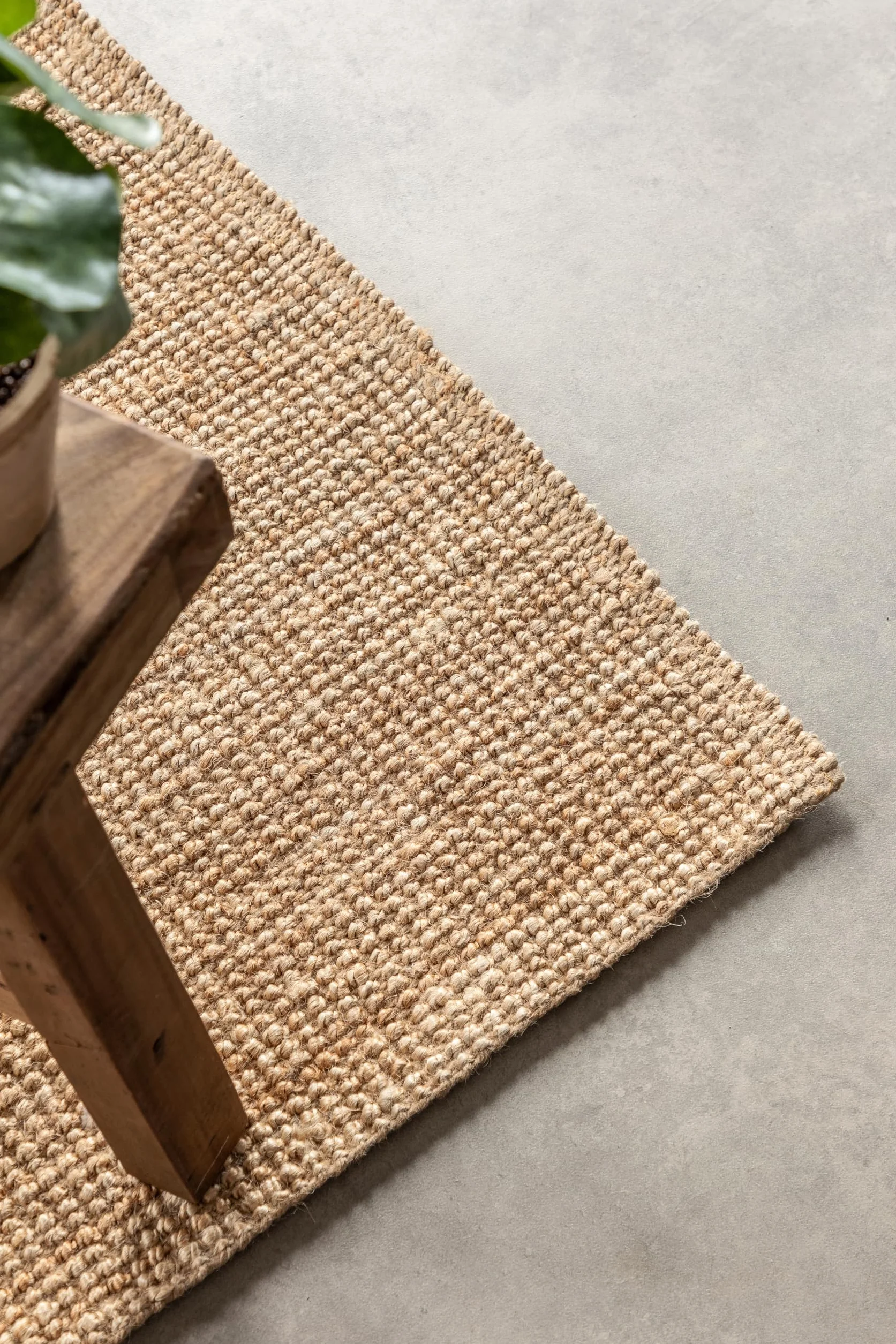 Hanse Home Dywan jutowy – naturalny dywan do salonu, w 100% z juty – ręcznie tkany i naturalny – styl boho, z naturalnych włókien, dywan jutowy do salonu, sypialni, jadalni – naturalny złoty, 80 x 200