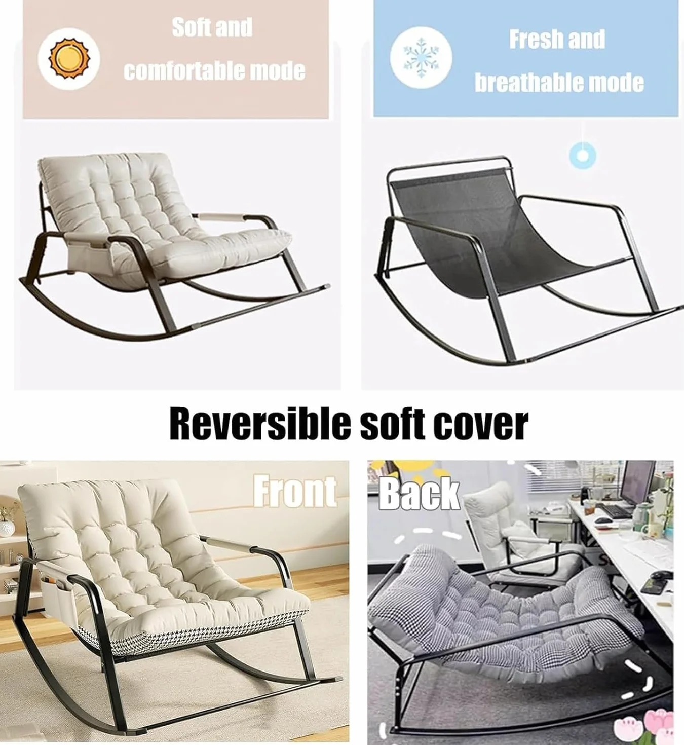 Ergonomicznie zaprojektowany fotel rekreacyjny (szary)
