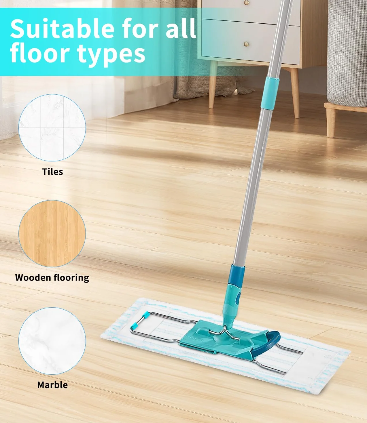 Leifheit Profi XL Micro Duo Cotton Plus wymienne nakładki do mopa 3 sztuki