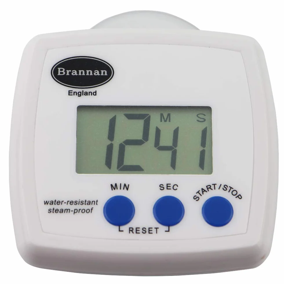 Brannan Cyfrowy wodoodporny timer prysznicowy odporny na parę łazienka mokry pokój