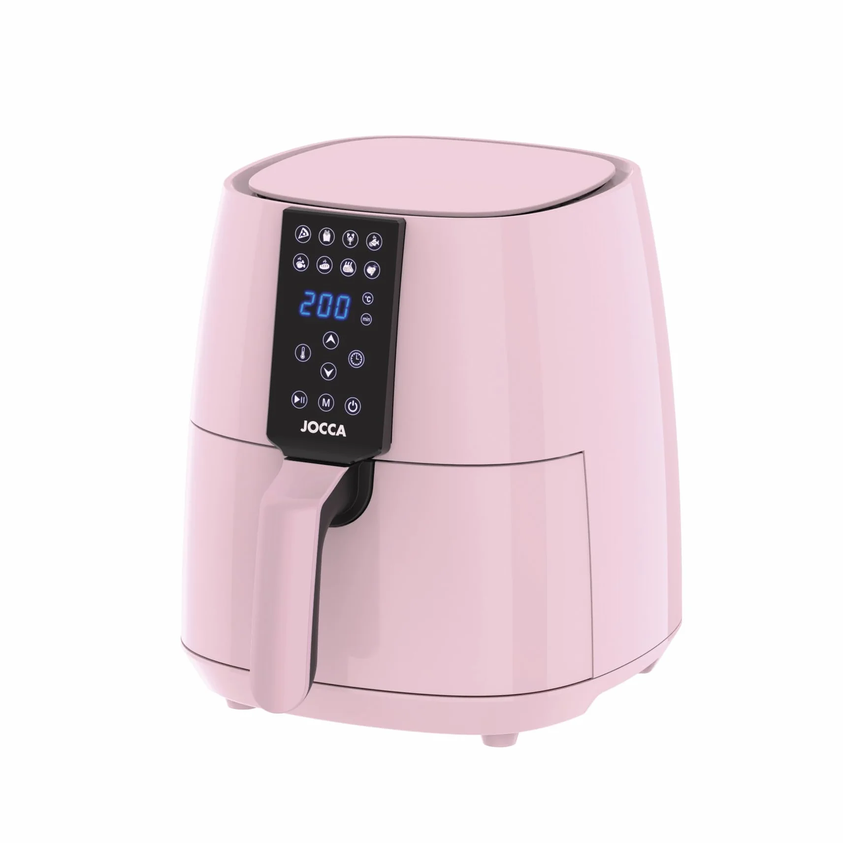 JOCCA - Frytkownica na gorące powietrze 3,8 l | Linea Sweet Frytkownica bezolejowa | Air Fryer 3,8 litra | Timer | regulowana temperatura | Zdrowa kuchnia | 1450 W | ekran dotykowy LED | oszczędność