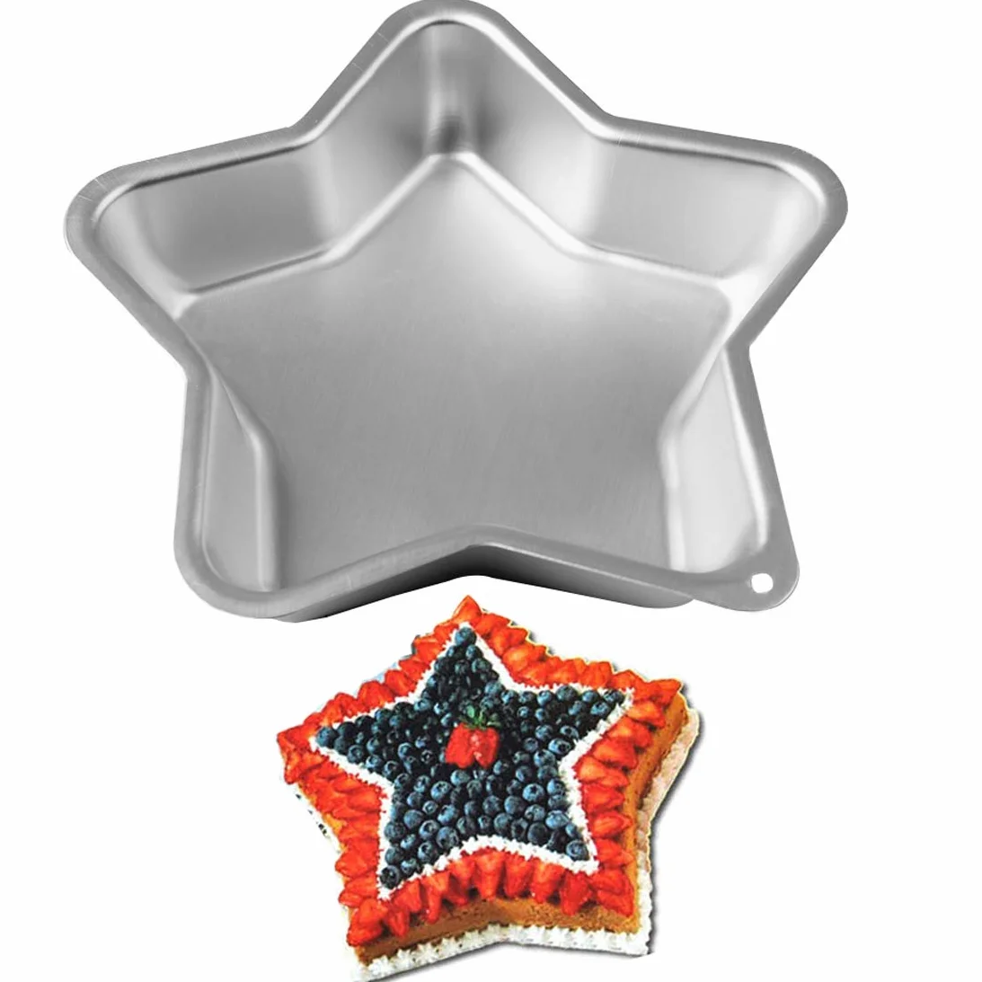 Forma do pieczenia ciasta w kształcie gwiazd 20 cm - stop aluminium