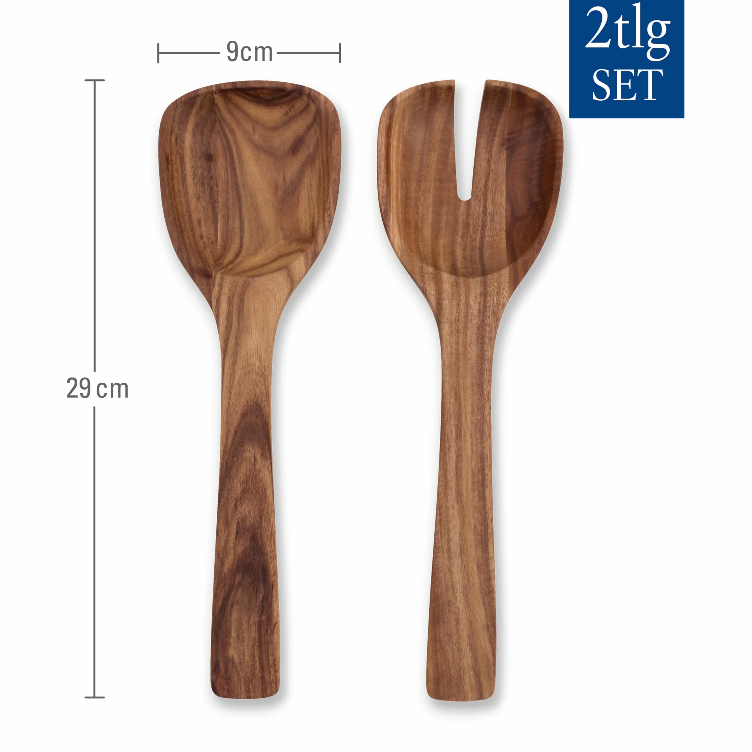 Villeroy & Boch - Artesano 2-częściowy zestaw sztućców do sałatek, drewniane, sałatki, sztućce, drewniane łyżki, drewniane widelce, drewno akacjowe