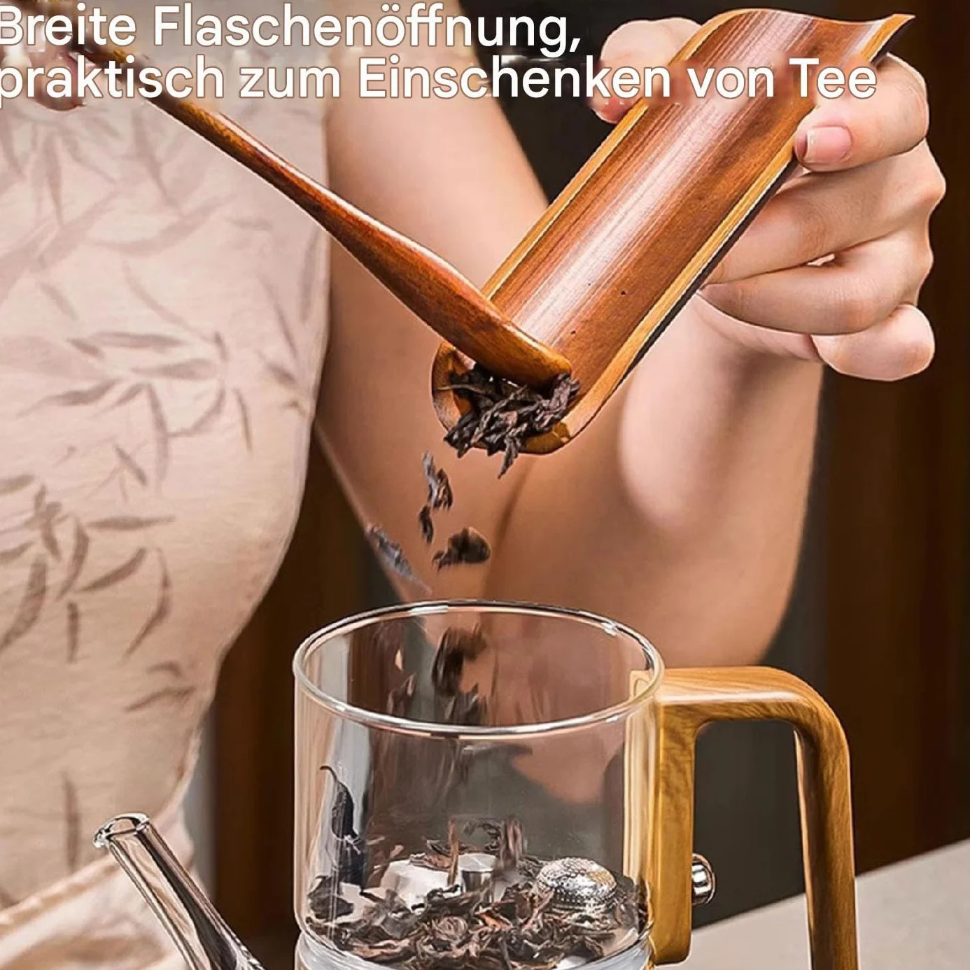 Magnetyczny dzbanek do herbaty, magnetyczny szklany dzbanek do herbaty z sitkiem | oddzielny, wyjmowany dzbanek do herbaty – wytrzymały dzbanek do herbaty ze szkła, odporny na wysokie