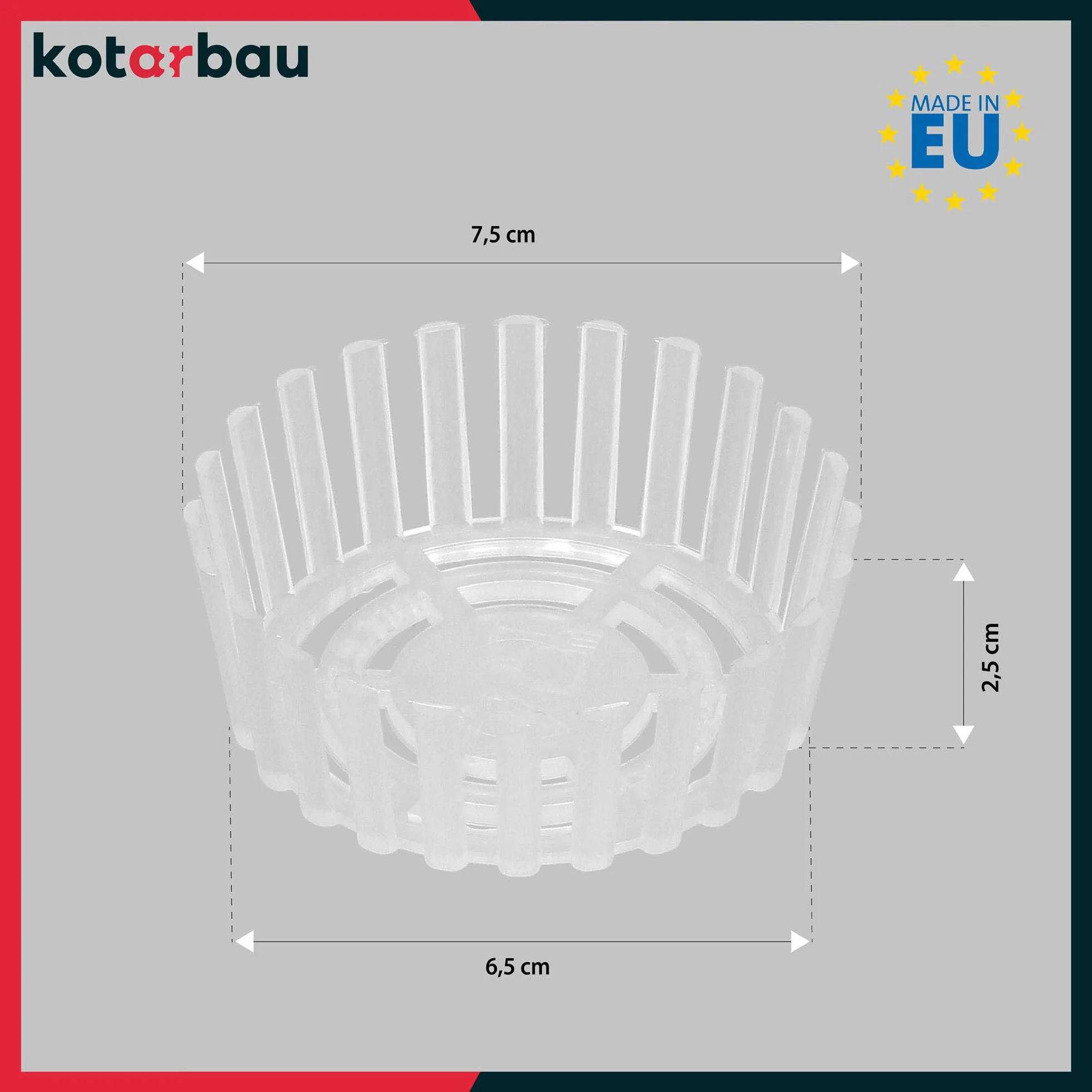 KOTARBAU® Zestaw 12 szt. Docisk Słoikowy - 82 mm - Sitko do Słoików - Przegródka do Przetworów - Docisk do Kiszonek