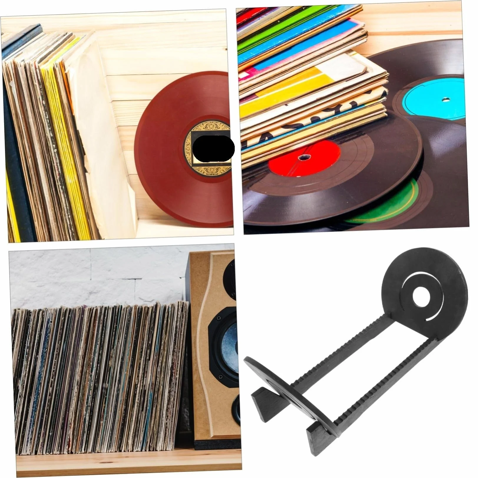 Regał na winyl Stojak Do Przechowywania Płyt CD Uchwyt Na Płyty Winylowe Ekspozycyjny Albumy Organizer Biurko Kolekcja Winylowych przechowywanie i ekspozycja
