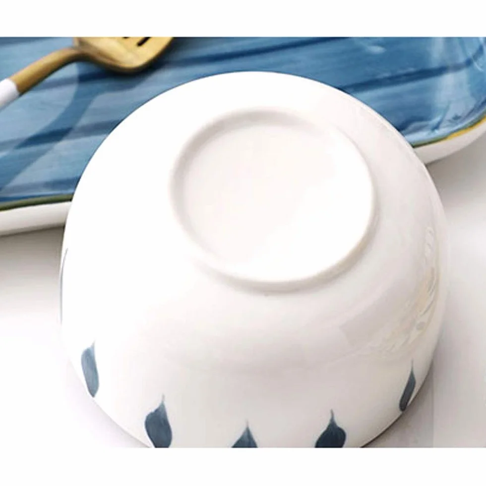 Ceramiczna miska do sałatki z uchwytem, miska na płatki śniadaniowe, miska na owoce, miska na deser, zupa, makaron, kuchenka mikrofalowa, specjalna miska