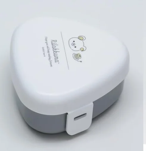 Forma do kulek ryżowych Onigiri, Onigiri Bakudan prosta i szybka, wystarczy włożyć ryż i nacisnąć, biała plastikowa postać kawaii miś, wyprodukowana w Japonii LS-20