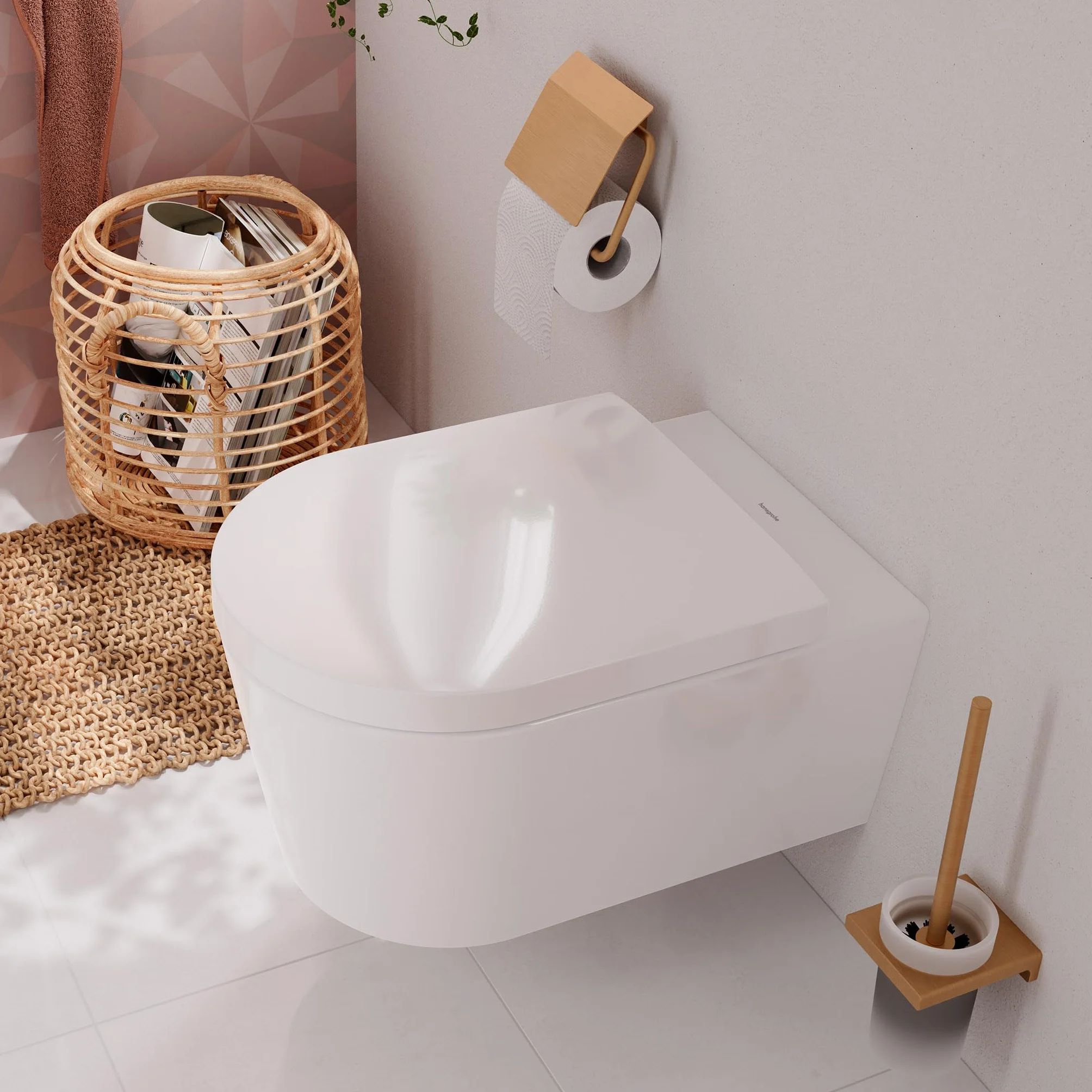 hansgrohe Tecturis S bateria umywalkowa podtynkowa czarny matowy 22,5 cm EcoSmart+
