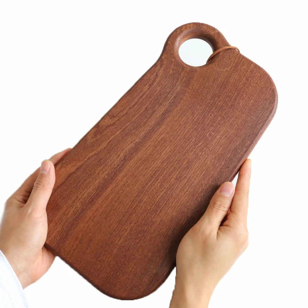 Deska do krojenia Premium Choing Board Dwustronna deska do krojenia drewniana deska do krojenia z uchwytami deska do krojenia do mięsa, ryb, warzyw, serów deska do krojenia dla, Ebony L