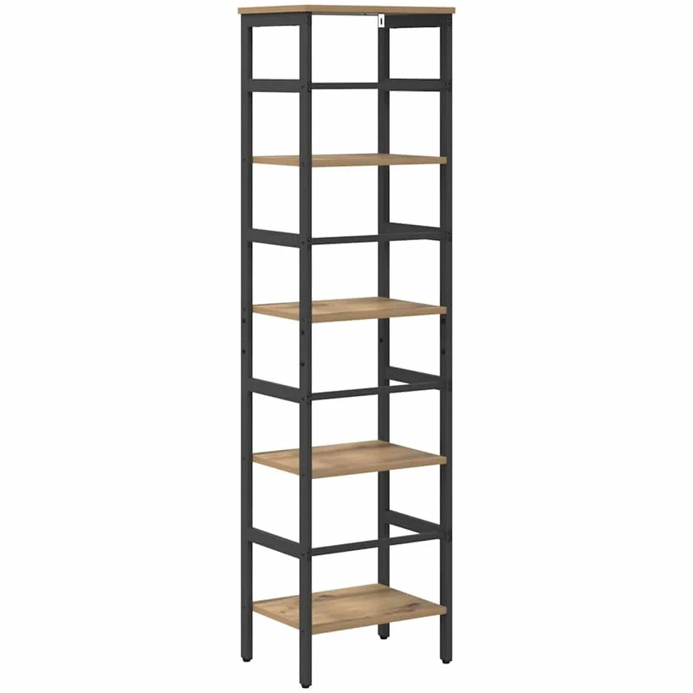 vidaXL Półka na książki 4 poziomy 40 x 29,5 x 149 cm Dąb rzemieślniczy