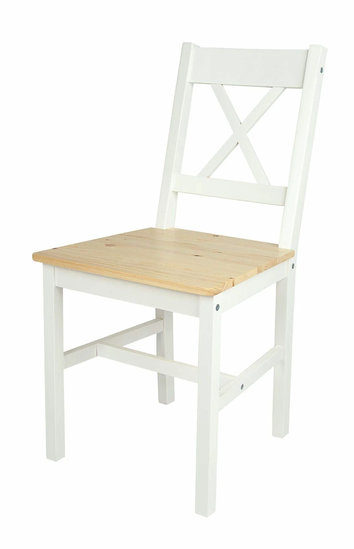 Leomark Drewniany Stół z 4 krzesłami 108x65x73,5 cm White Pine