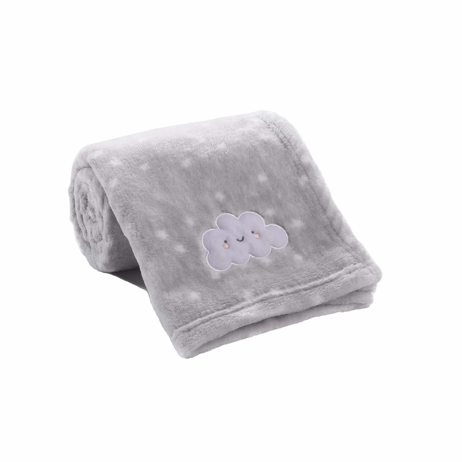 CREVENT Mały puszysty ciepły kocyk dla chłopca i dziewczynki Łóżeczko dziecięce Wózek dziecięcy (75cmX100cm Grey Cloud)