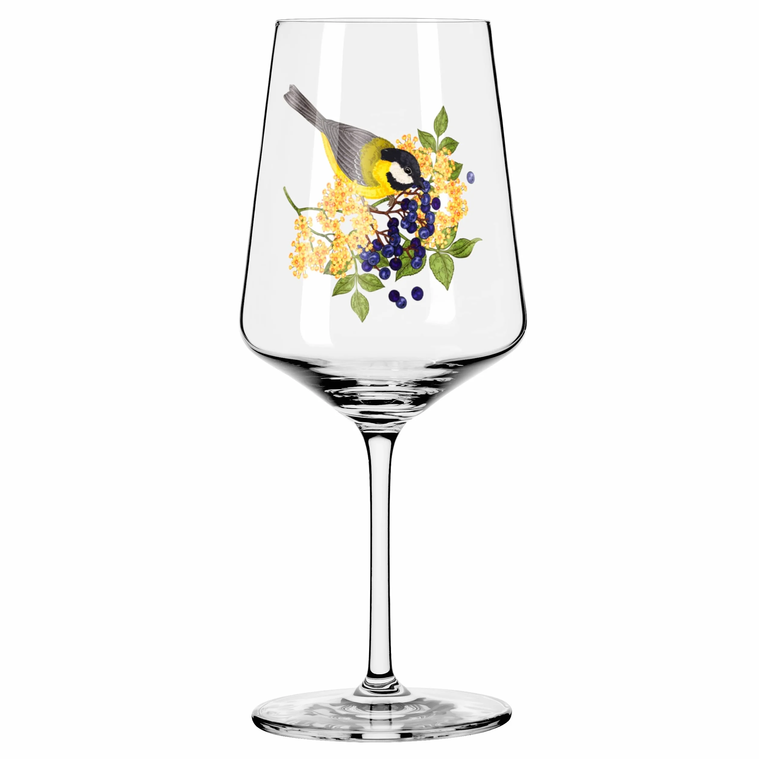RITZENHOFF 2931015 Hugo słoik 500 ml - słoik na aperitif - seria letnia lina - motyw 15 z kolorowym ptakiem - Made in Germany