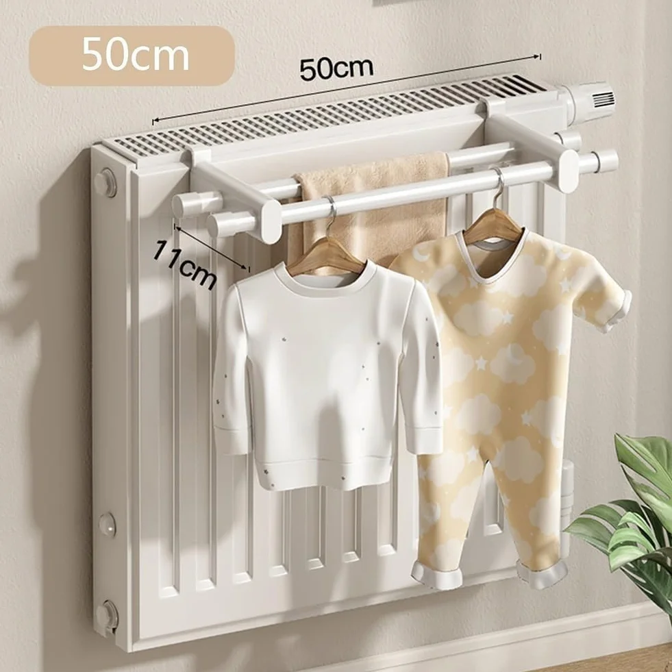 Ręcznik na kaloryfer 70 cm biały