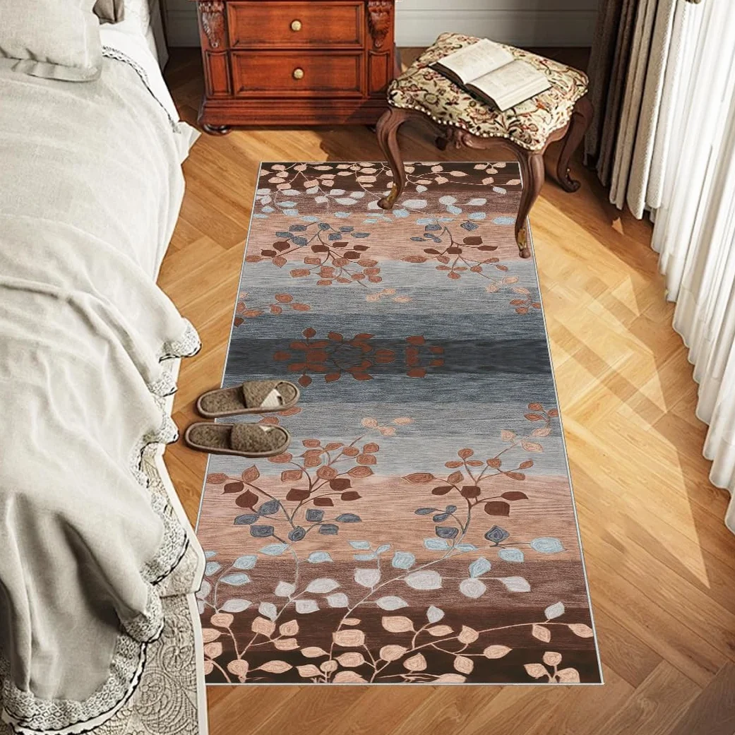 Dywan kuchenny, nadający się do prania, chodnik do przedpokoju, antypoślizgowy chodnik na korytarz, 90 x 200 cm, niskie runo, wycieraczka podłogowa, chłonny chodnik do przedpokoju, sypialni, łazienki