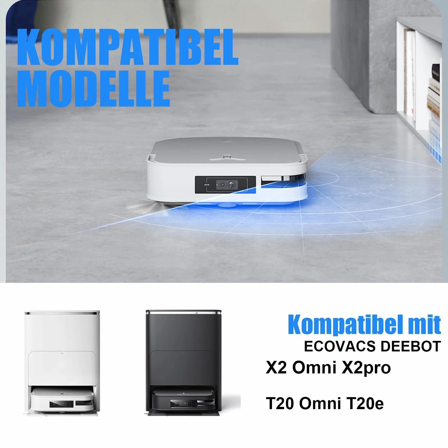 Ściereczki do Ecovacs Deebot X2/Omni/X2 Pro/T20 Xiaomi X10+/Dreame L10s Ultra L20 10 sztuk