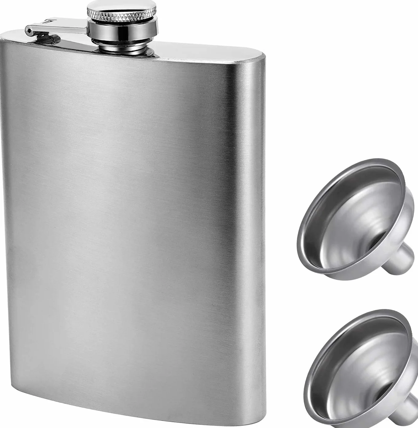 LATRAT 2 x piersiówka i lejek, 8 oz.227 ml, outdoorowa piersiówka na wędrówki, wesele, kemping, wspinaczkę, piknik