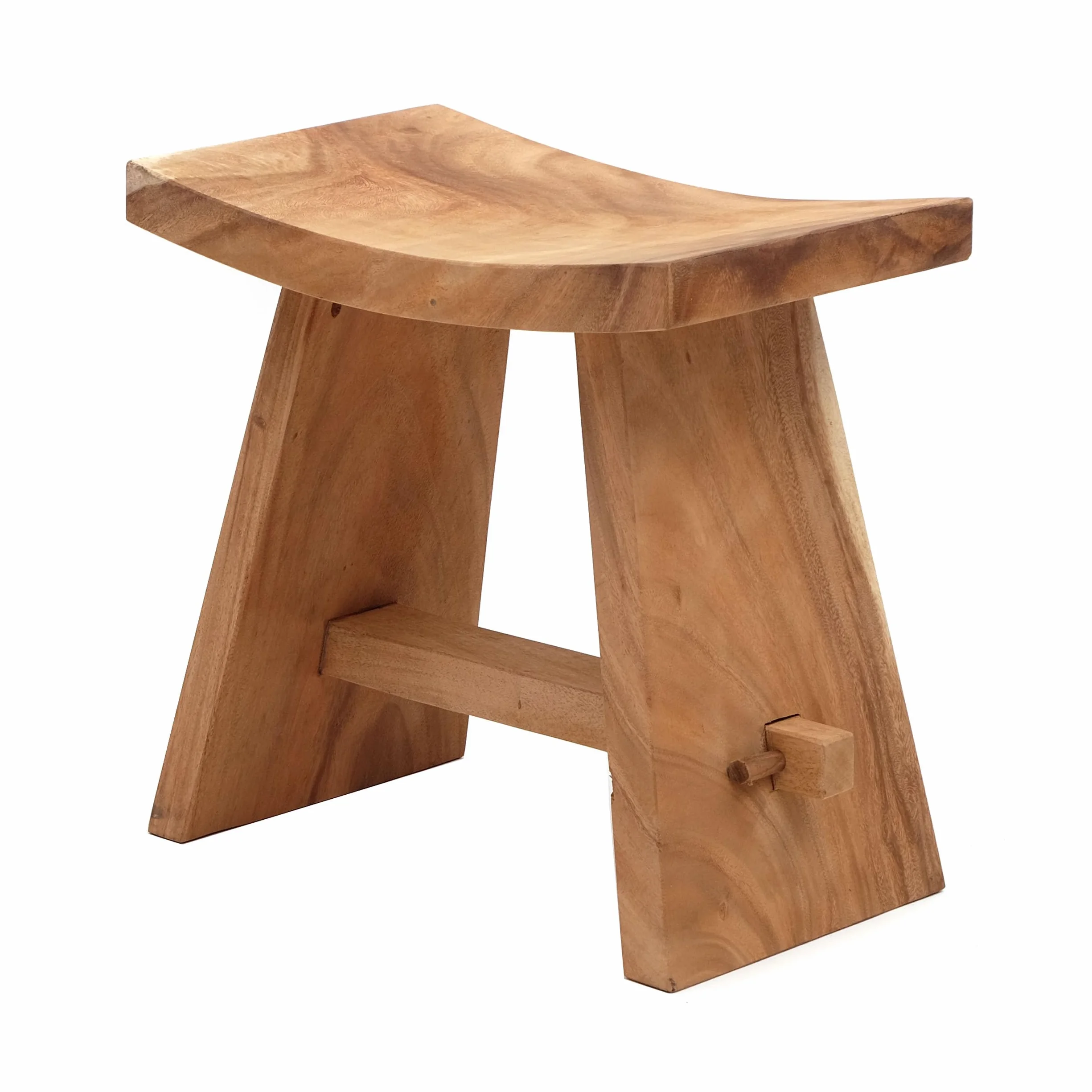 Design STOŁEK SIEDZENIOWY FINCA | Suarholz, Akacja, 50 cm | Drewniany taboret, stolik pomocniczy, stołek na rośliny