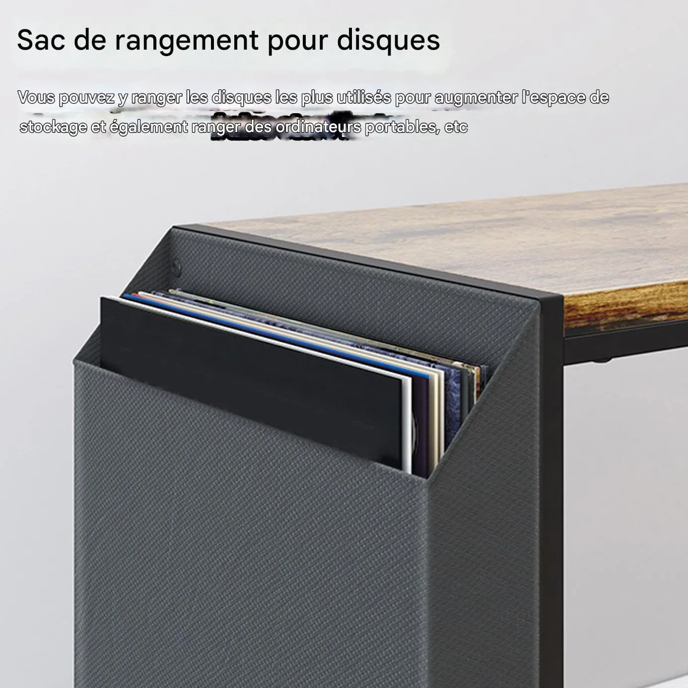 Générique Uchwyt na albumy | Półka na 2 poziomy na płyty winylowe | Organizator albumów muzycznych Kolekcja Salon Sypialnia Studio Biuro Sklep Mieszkanie