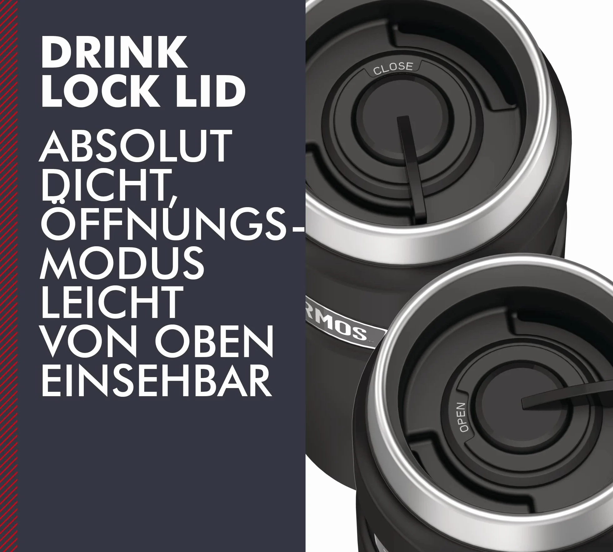 Thermos Stainless King Kubek Termiczny, Czarny, 470 ml