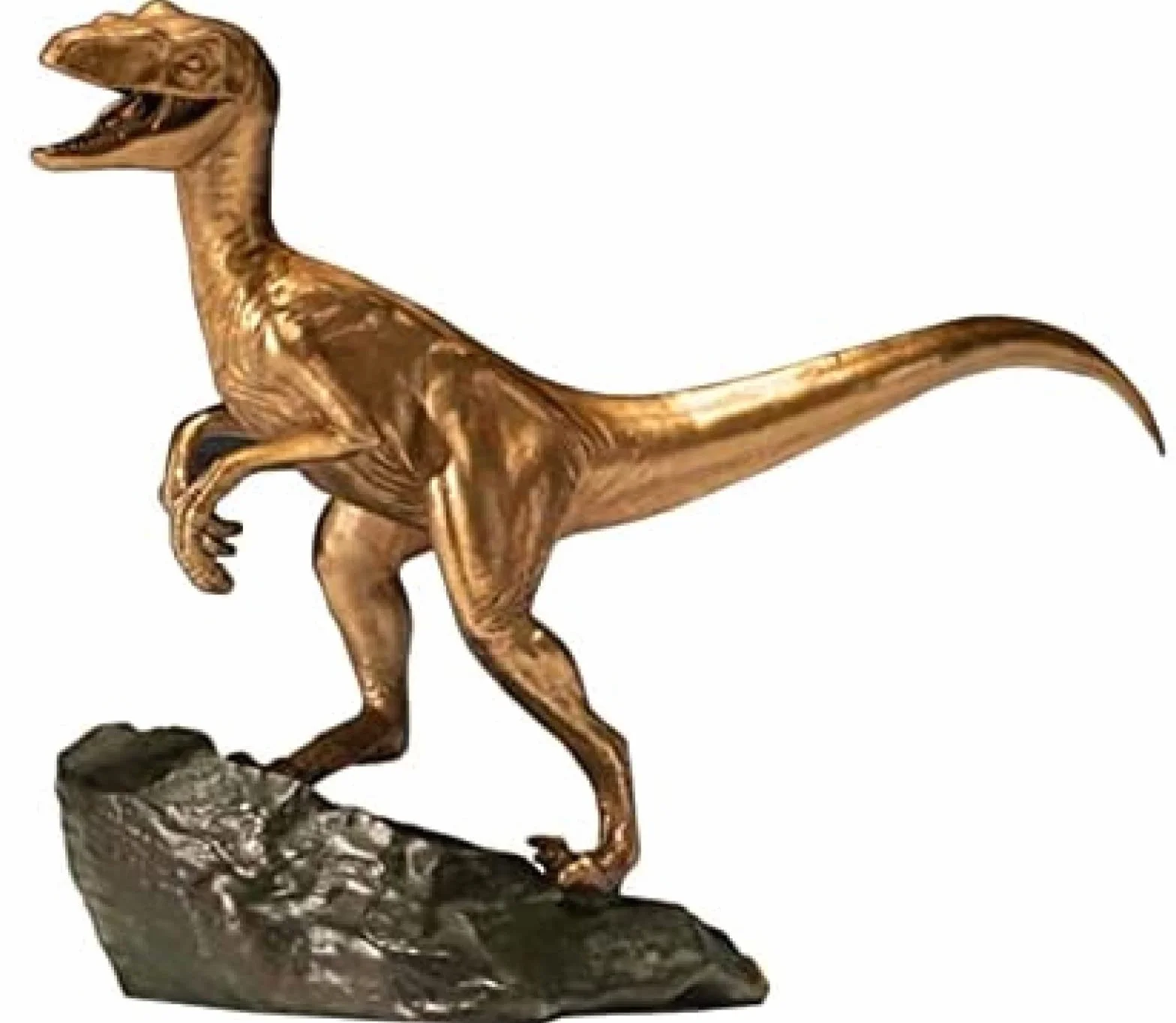 Dinozaur Model Dekoracyjny, Posąg Dinozaura Antyczny Brązowy Rzemiosło Replika Zwierząt Kolekcja Figurki Dekoracja