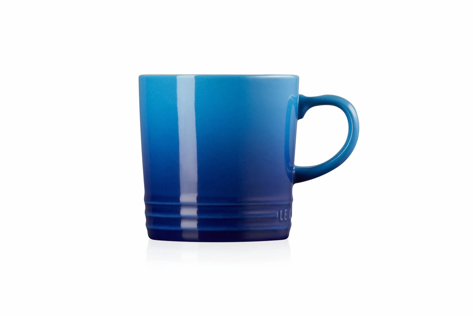 Le Creuset Kubek z Uchwytem, 350 ml, Kamionka, Wysokość 12 cm, Azure, 70302352200002