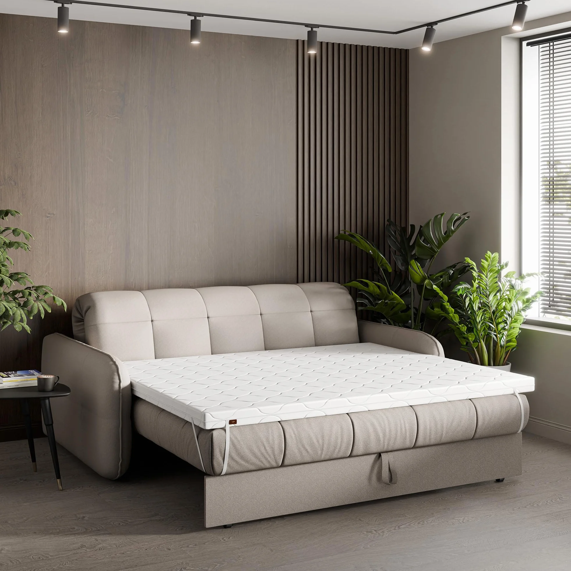 Materac nawierzchniowy 80x200 masujący Visco 8cm H2/H3 miękki na kanapę