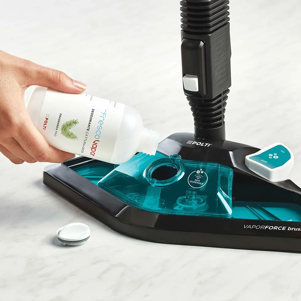 Polti Vaporetto Smart 100_T Steam Cleaner 4 bar myjka wysokociśnieniowa 9 akcesoriów biały turkusowy