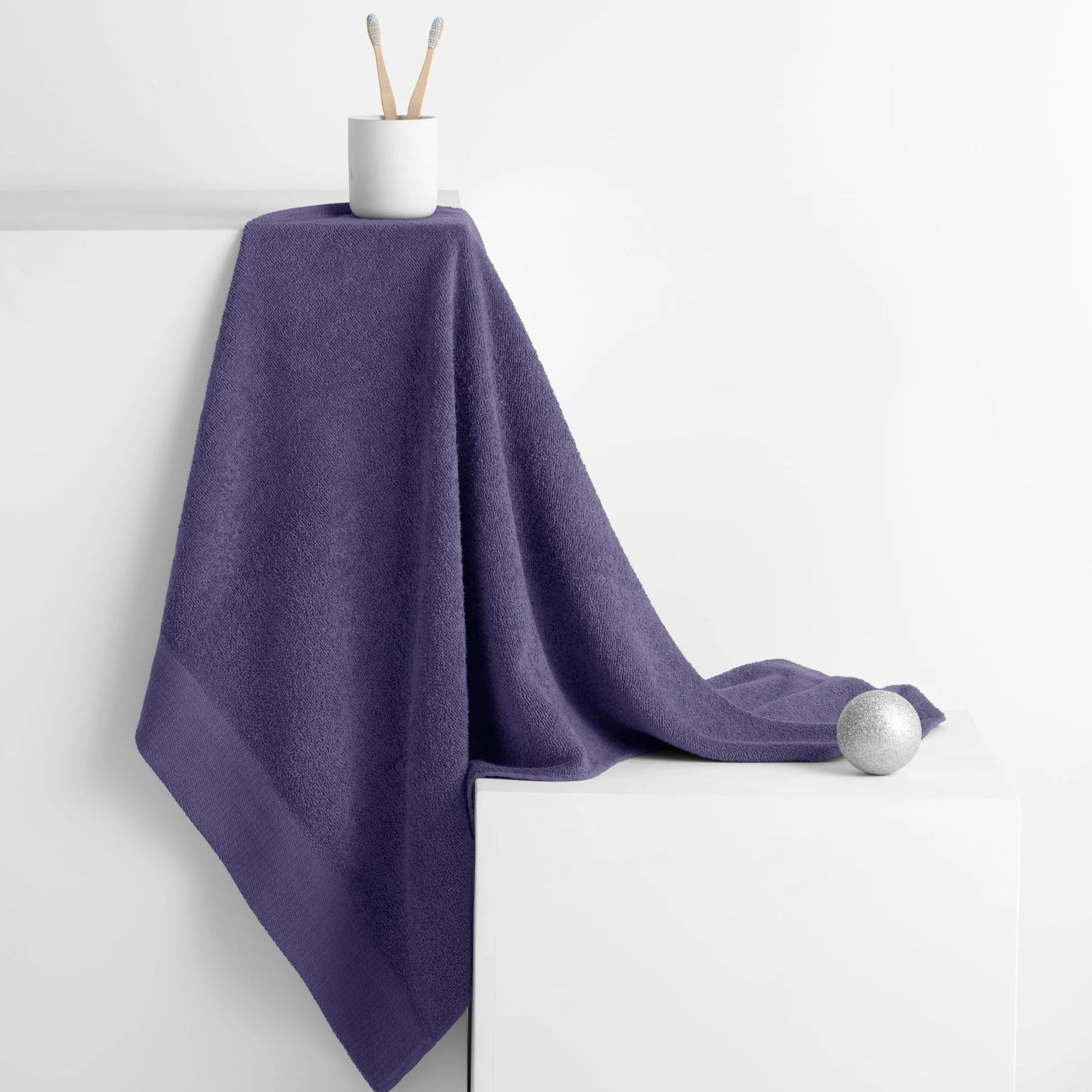 Ręcznik do rąk 50x100 cm 100% bawełna fioletowy Amari