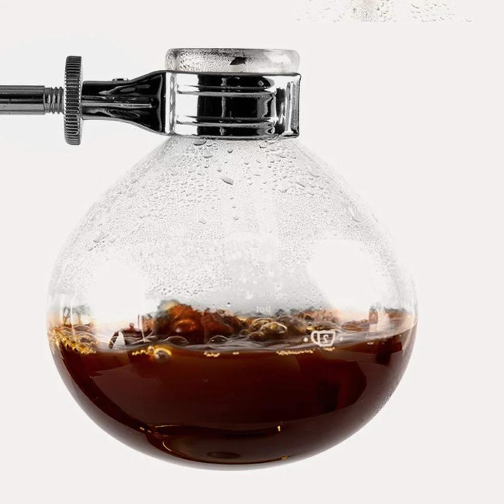 Ekspres do kawy syfonowy, ręczny zestaw filtrów do kawy, odporny na ciepło próżniowy szklany ekspres do kawy