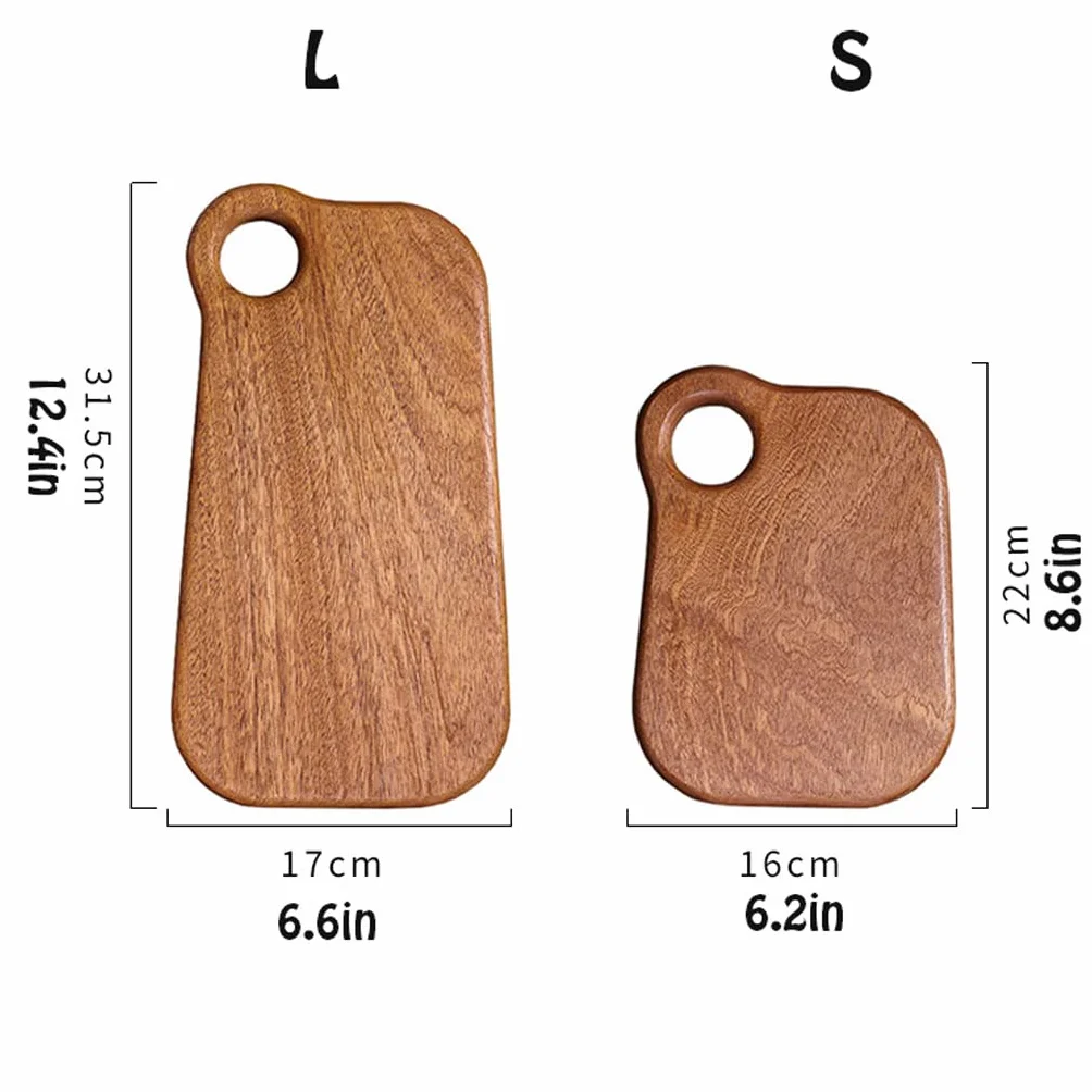 Deska do krojenia Premium Choing Board Dwustronna deska do krojenia drewniana deska do krojenia z uchwytami deska do krojenia do mięsa, ryb, warzyw, serów deska do krojenia dla, Ebony L