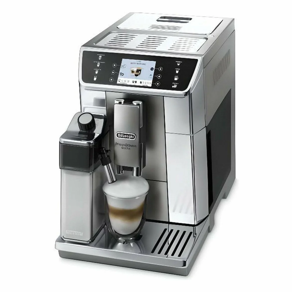 DeLonghi Primadonna Elite ECAM 650.55.MS w pełni automatyczny ekspres do kawy, 2 l, wolnostojący, zintegrowany młynek, 1450 W, czarny, stal nierdzewna