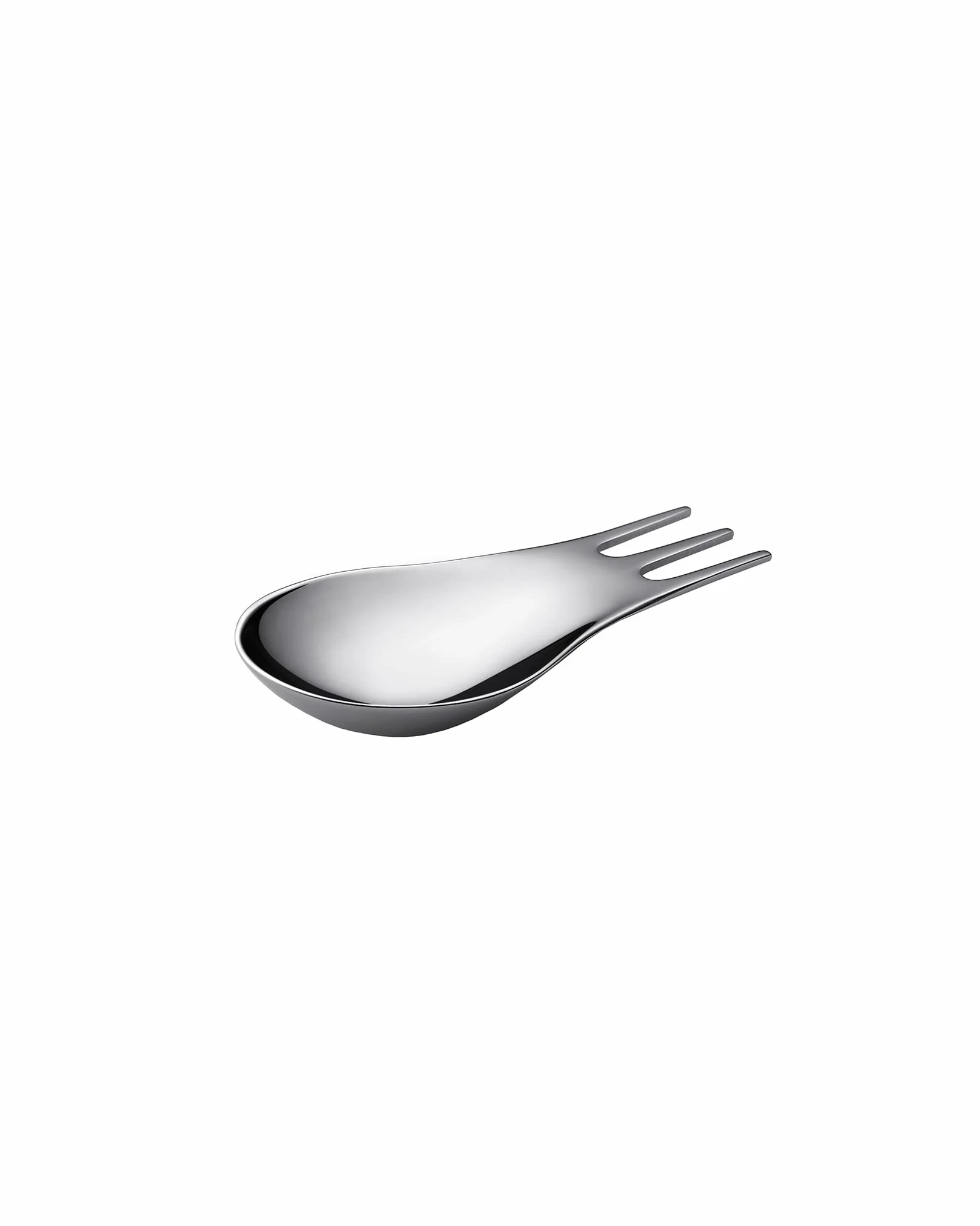 Alessi Moscardino GIMR01S4 Zestaw czterech sztućców wielofunkcyjnych Design, podsumowanie widelca i łyżki, polerowana stal nierdzewna 18/10