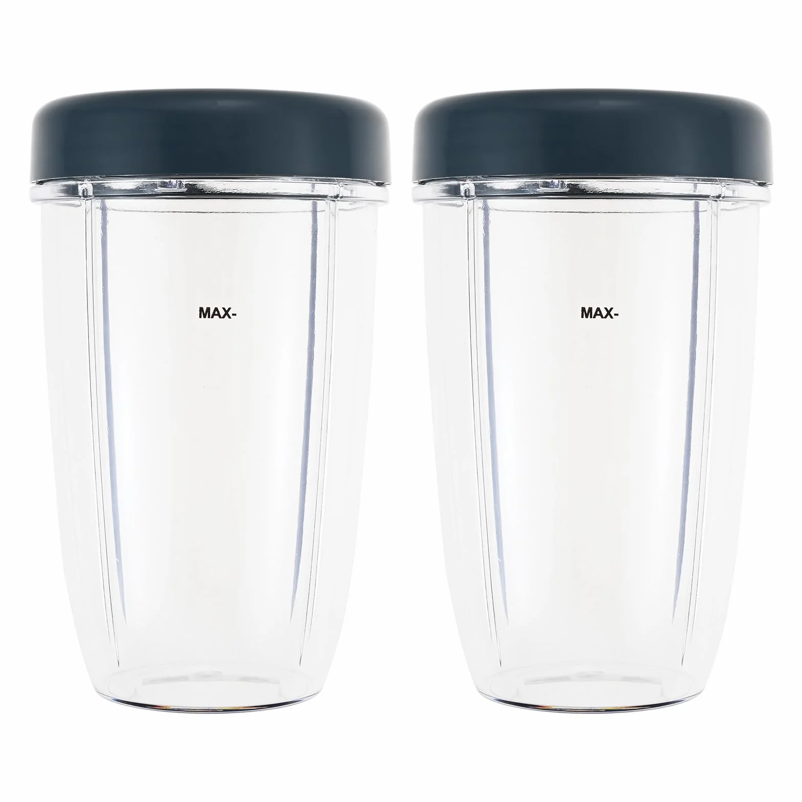 DRELD Zestaw 2 części zamiennych do sokowirówki Nutribullet 24 oz, 2 kubki zapasowe Nutribullet z pokrywką, kompatybilne z sokowirówką Nutribullet 900 W/600 W (710 ml)