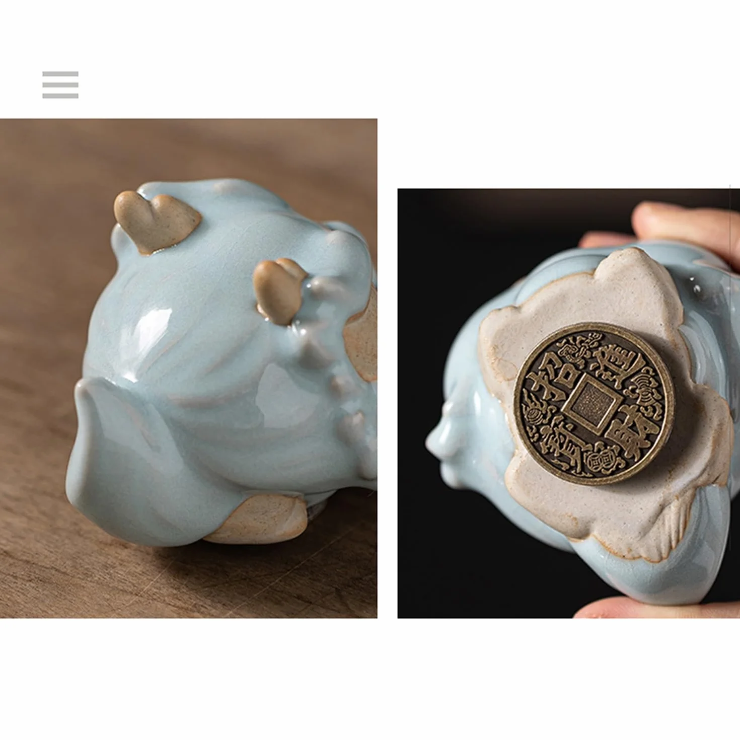 Figurka Boskiej Bestii Ceramiczna Herbata Zwierzę Biurko Ozdoba, Prezenty Dekoracji Stołu Herbaciarni,Zwierzęta do herbaty(A)