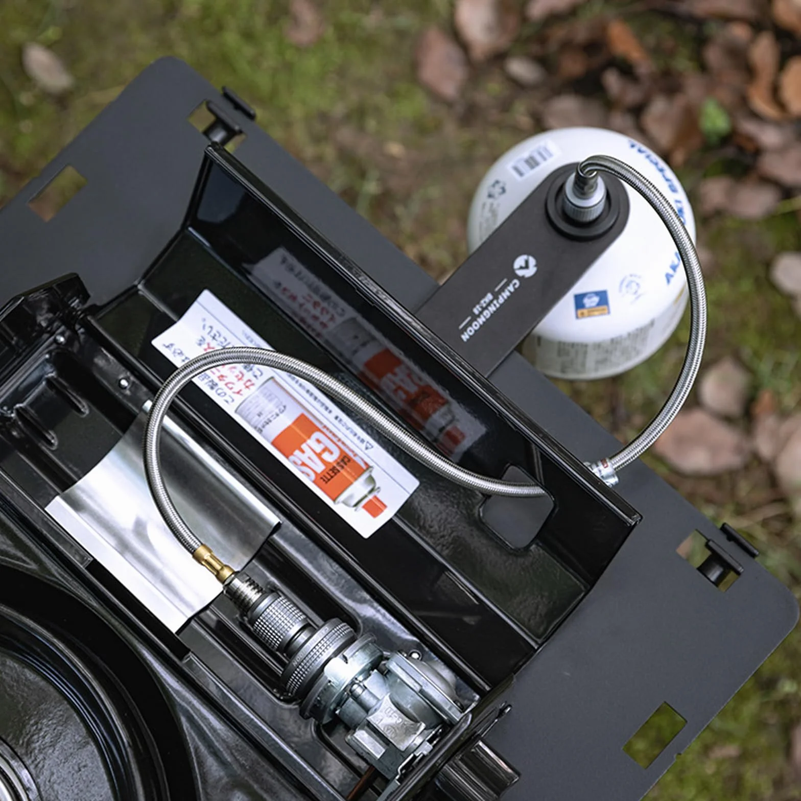 Campingmoon Camping adapter głowicy kanistra gazowego wąż gazowy do zaworu liniowego EN417 wkręcany kanister i urządzenie 100 cm
