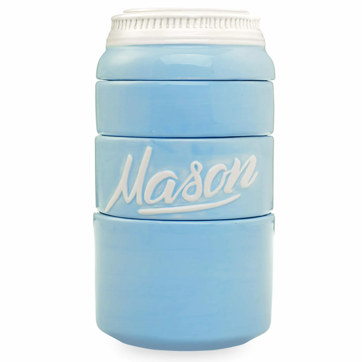 Mason Jar Ceramiczne kubki z miarką, możliwość układania w stos, zestaw kubków z miarką jako prezent kuchenny, rustykalny kubek pomiarowy do akcesoriów kuchennych i dekoracji, idealny zestaw