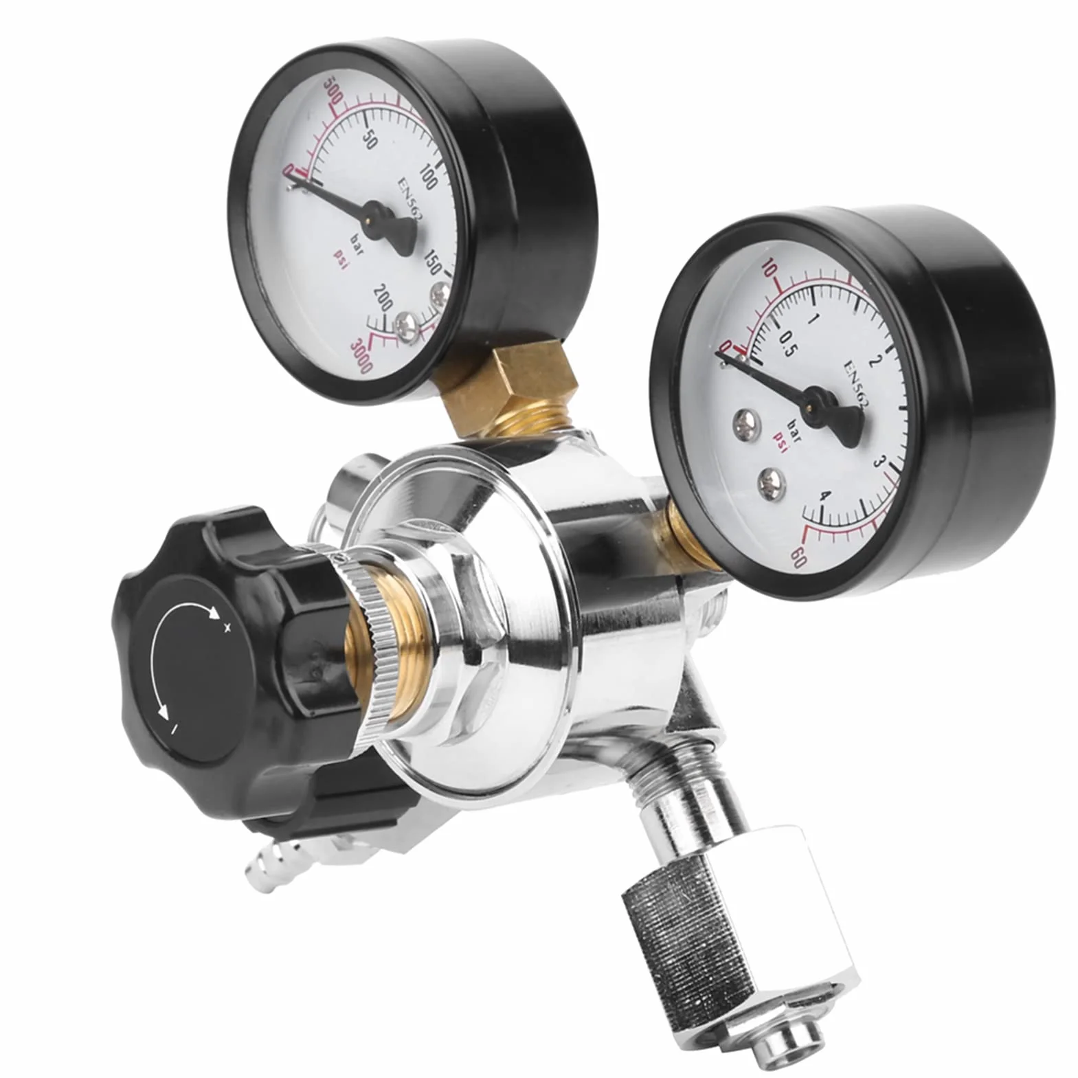 Adapter Keg Zbiornik Bezpieczeństwa Regulator Ciśnienia Co2 Piwo Beczka z Napojami Sodowymi Zawór Nadmiarowy Ciśnienie Domowe Warzenie Piwo Przewód Gazowy montaż W21.8 Ue Wtyczka