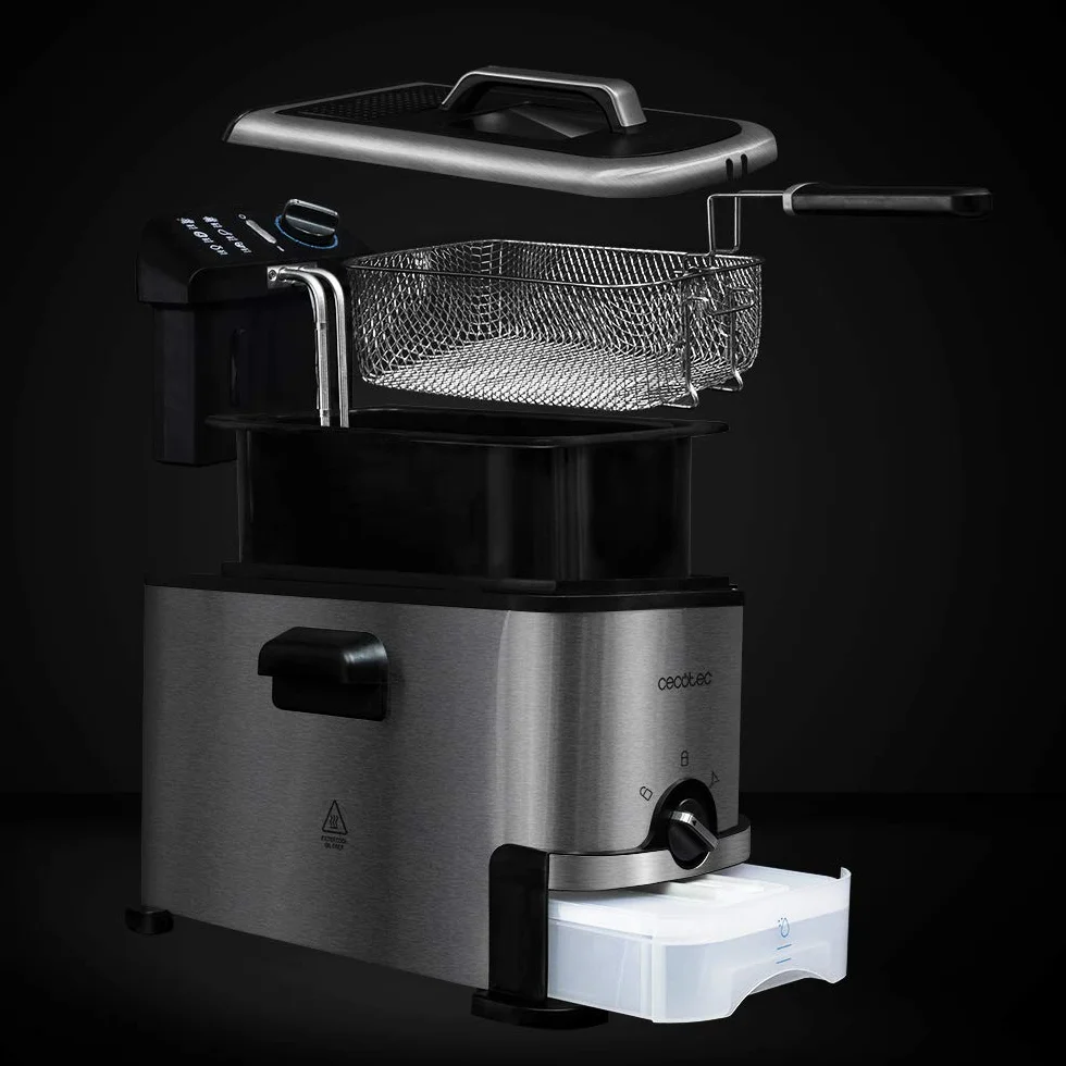 Cecotec CleanFry 3000 ProFilter frytkownica 2000 W 3 l z systemem filtracji oleju