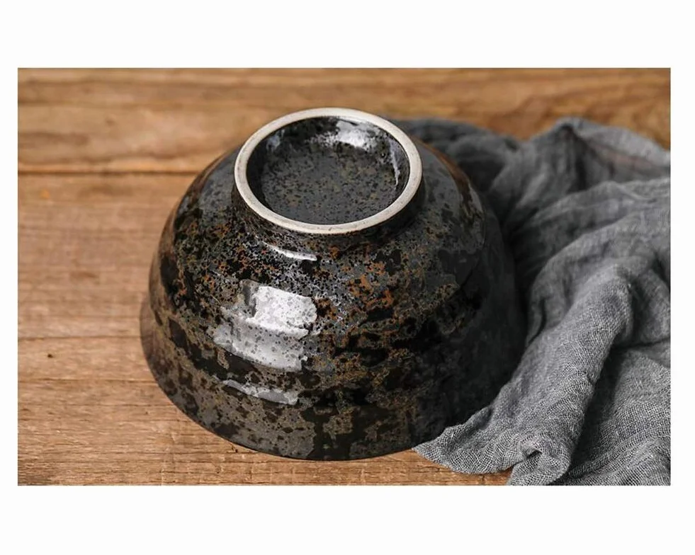 Miska do Ramen w stylu japońskim, duża ceramiczna miska do serwowania imprez, ceramicznych talerzy do serwowania, miska do mieszania sałatek, zup, owoców, misek na płatki śniadaniowe i makaron.