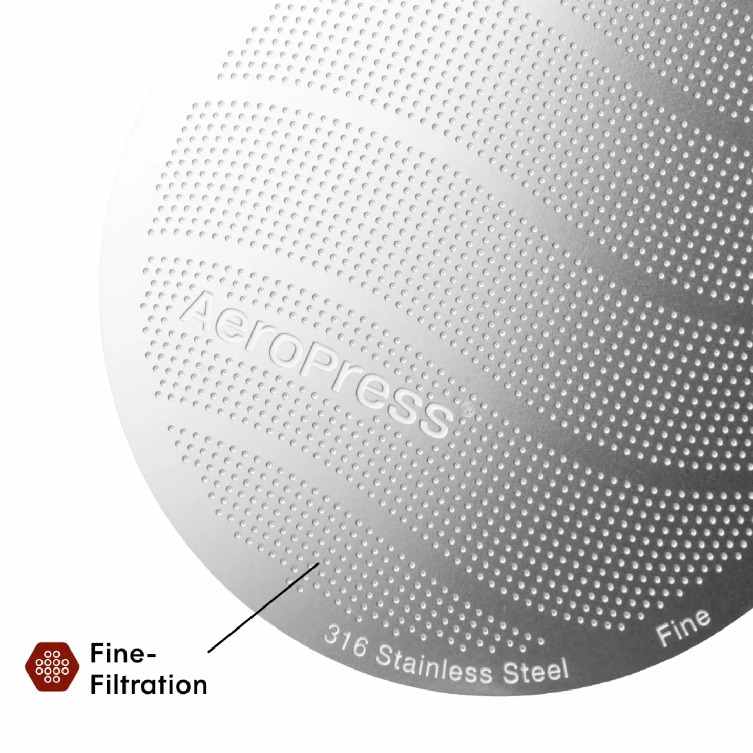 Aeropress filtr wielokrotnego użytku ze stali nierdzewnej, filtr metalowy, wysokiej jakości filtr ze stali nierdzewnej 316 do ekspresu do kawy Aeropress nadaje się do prania, przyjazny (Standard)