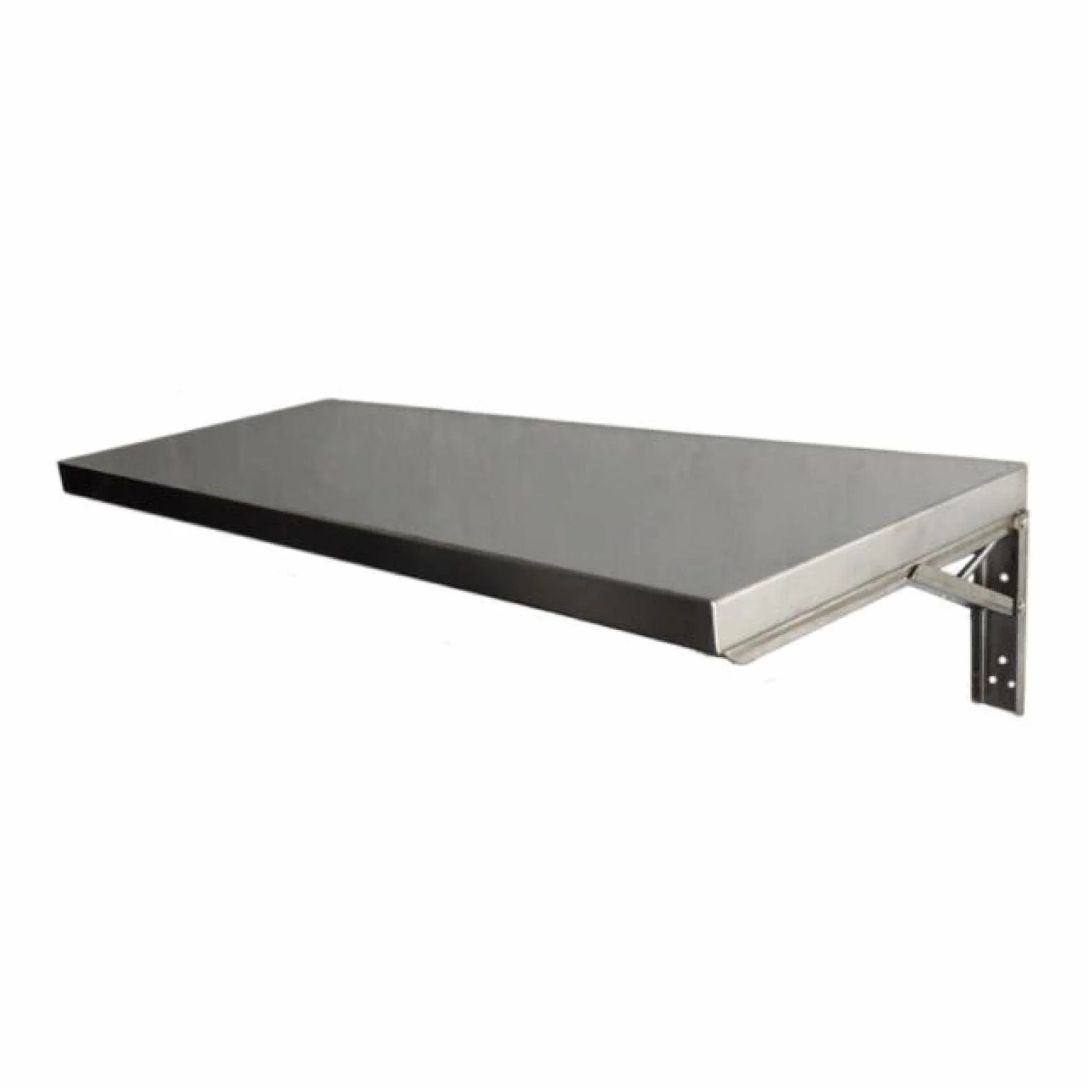 Składany montowany na ścianie stół ze stali nierdzewnej, pionowy design z metalowym podparciem, idealny stół do jadalni do prania w domu, biurze, 90 x 35 cm