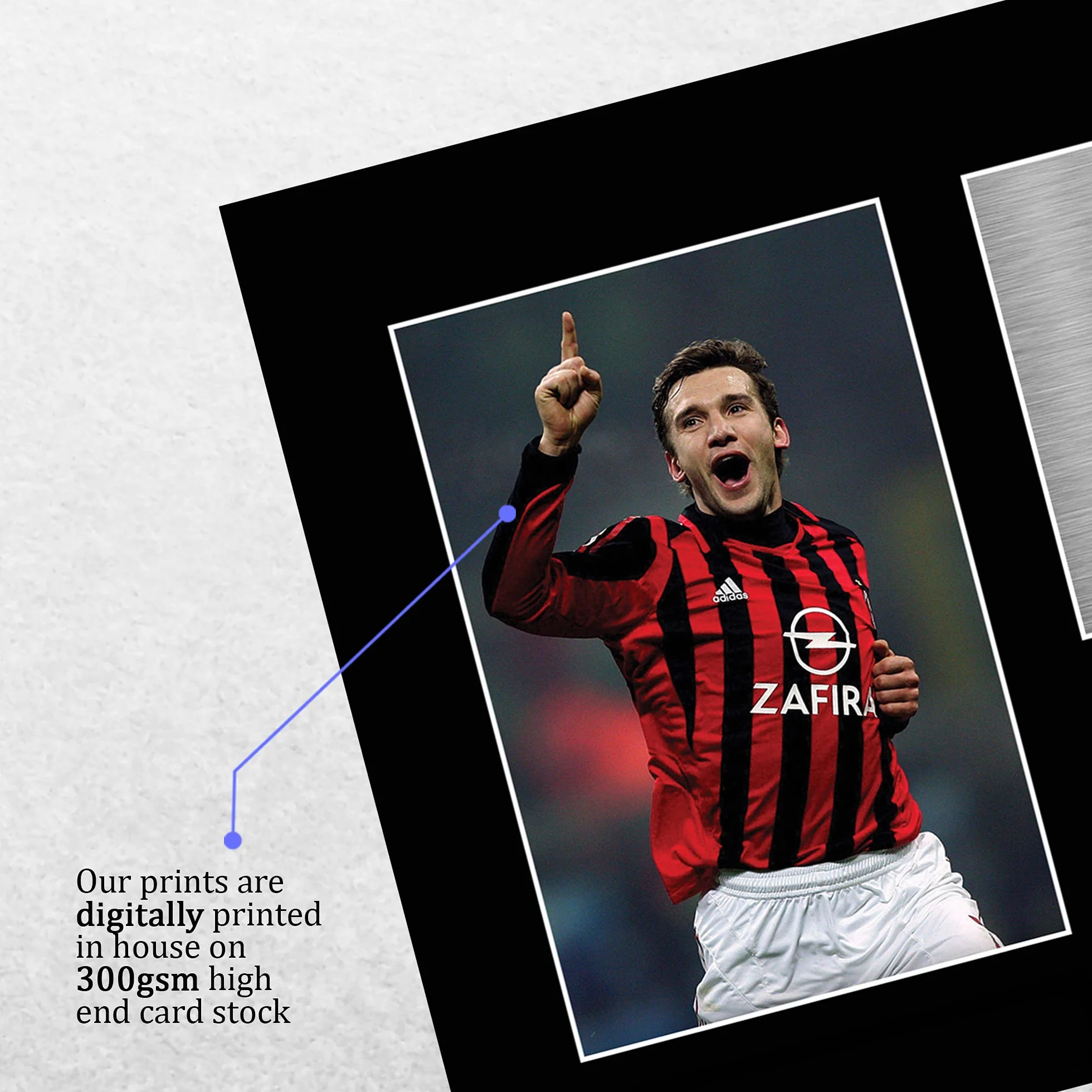 HWC Trading A4 Andriy Shevchenko A C Milan Prezenty Drukowane Podpisane Zdjęcie Z Autografem Dla Fanów Piłki Nożnej I Kibiców
