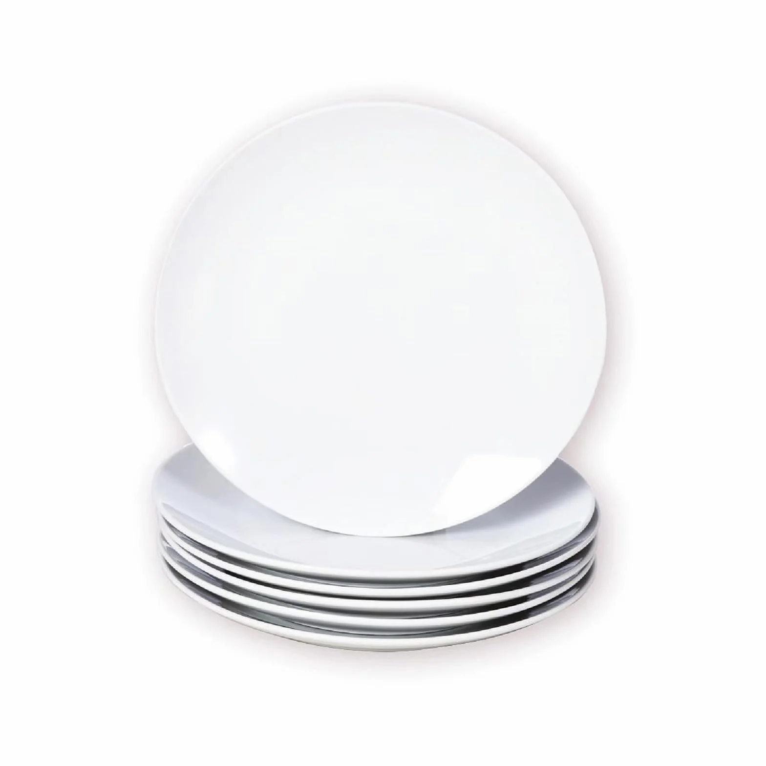 Miicol Małe talerze deserowe, zestaw 6 sztuk, ceramiczne białe talerze na przekąski 15,2 cm, mini porcelanowe talerze do serwowania ciast, chleba, sałatki, przekąsek