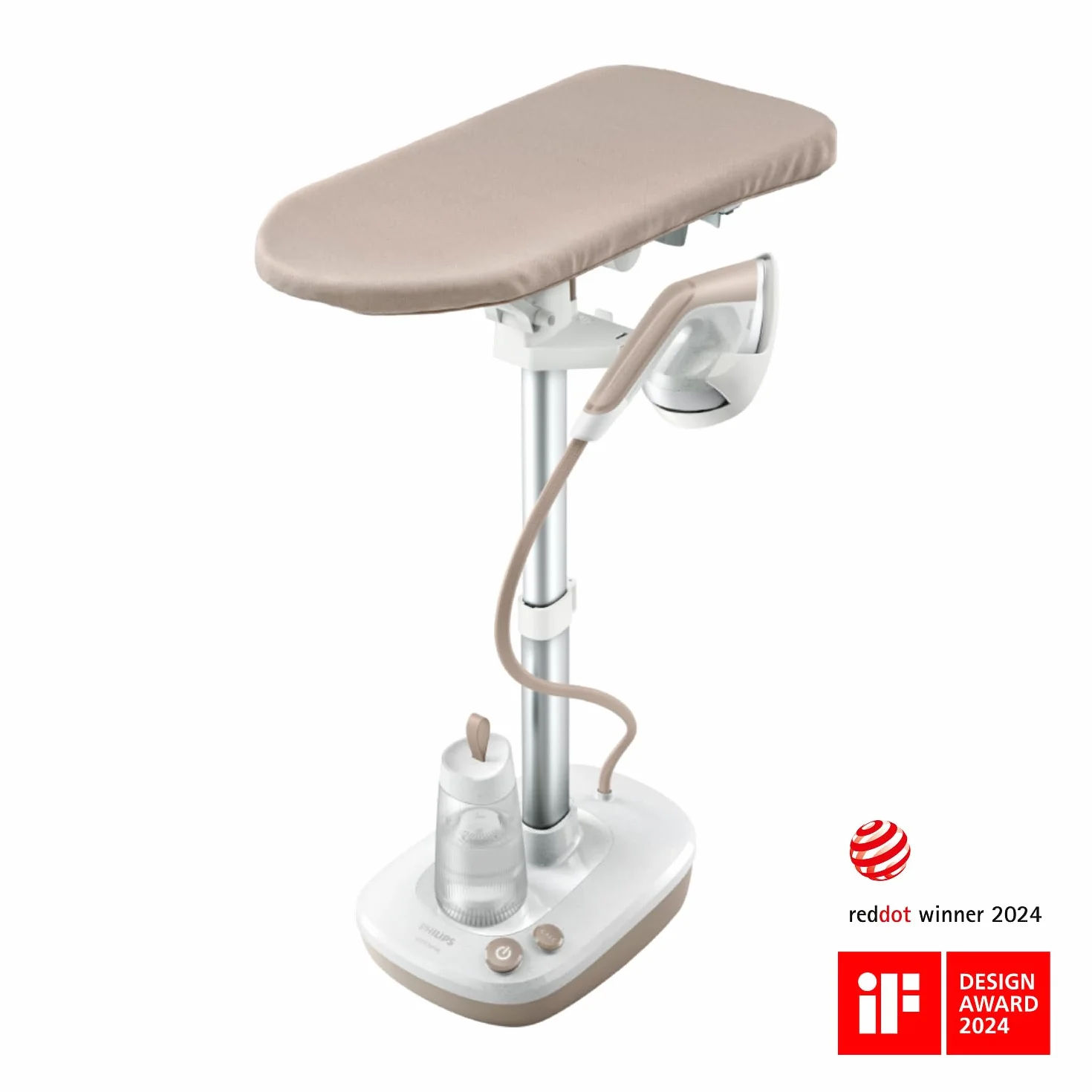 Philips Urządzenie do prasowania All-in-One z Serii 6000 - Deska o wielu kątach nachylenia, Technologia Brak Przypaleń, Moc 1800W, Zabija Do 99,9% bakterii i roztoczy* (AIS6010/10)